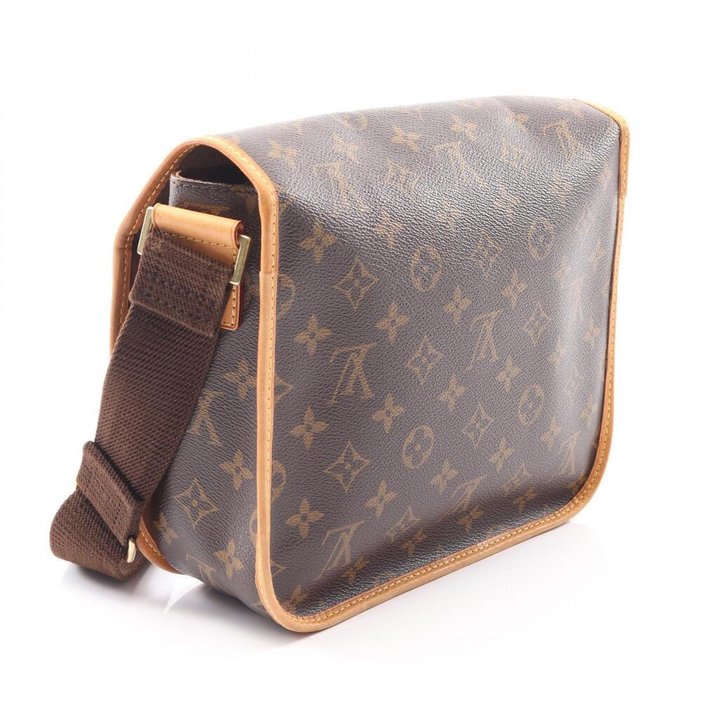 Louis Vuitton Messenger Bosphore Shoulder Bag Canvas Leather Monogram Brown